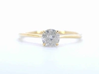 Gouden solitair ring briljant 0.55 ct