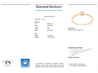 Gouden solitair ring briljant geslepen diamant - afbeelding 4 van  10