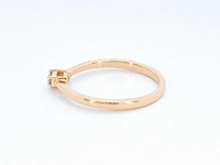 Gouden solitair ring briljant - afbeelding 6 van  10