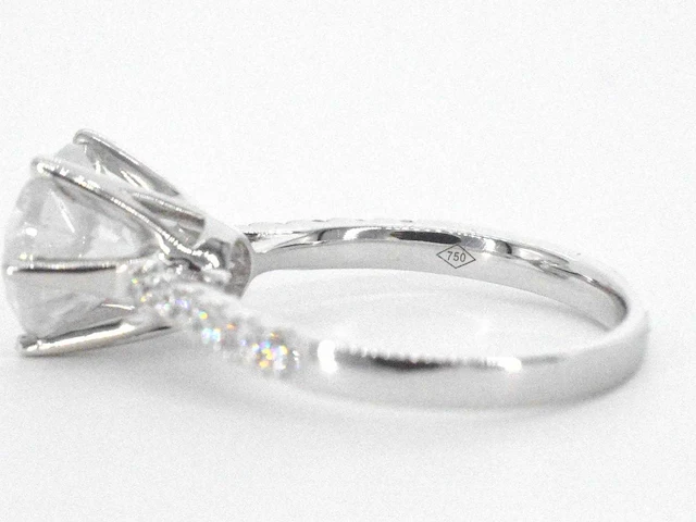 Gouden solitair ring diamant 3.00 ct - afbeelding 3 van  11