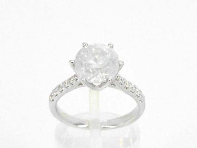 Gouden solitair ring diamant 3.00 ct - afbeelding 1 van  11