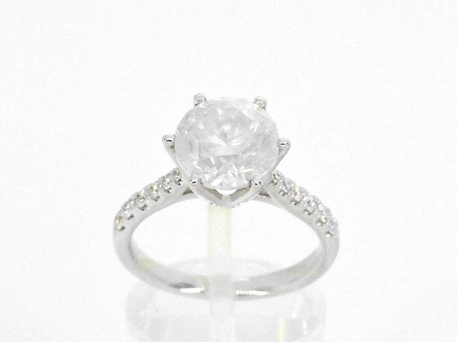 Gouden solitair ring diamant 3.00 ct - afbeelding 4 van  11