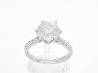 Gouden solitair ring diamant 3.00 ct - afbeelding 4 van  11