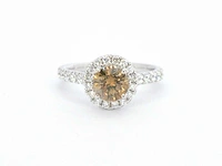 Gouden solitair ring diamant - afbeelding 8 van  10