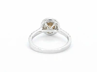 Gouden solitair ring diamant - afbeelding 9 van  10