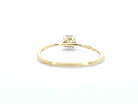 Gouden solitair ring met briljant diamanten - afbeelding 9 van  11