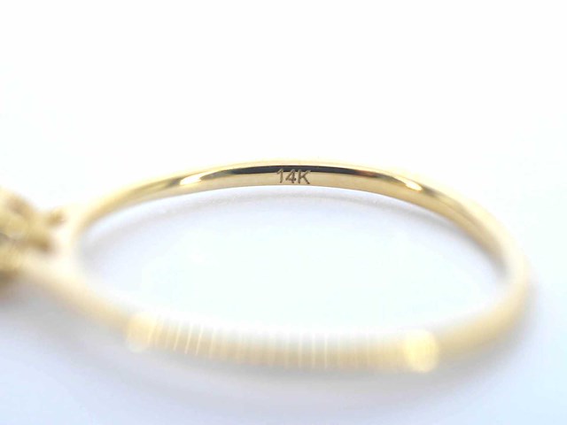 Gouden solitair ring met briljant diamanten - afbeelding 10 van  11