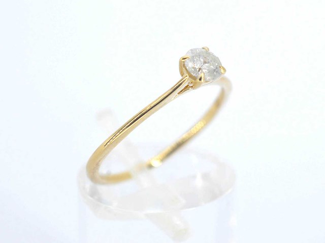 Gouden solitair ring met briljant diamanten - afbeelding 11 van  11