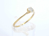 Gouden solitair ring met briljant diamanten - afbeelding 11 van  11