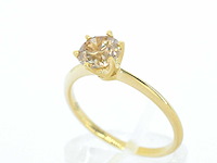 Gouden solitair ring met diamant 1.01 carat - afbeelding 4 van  9