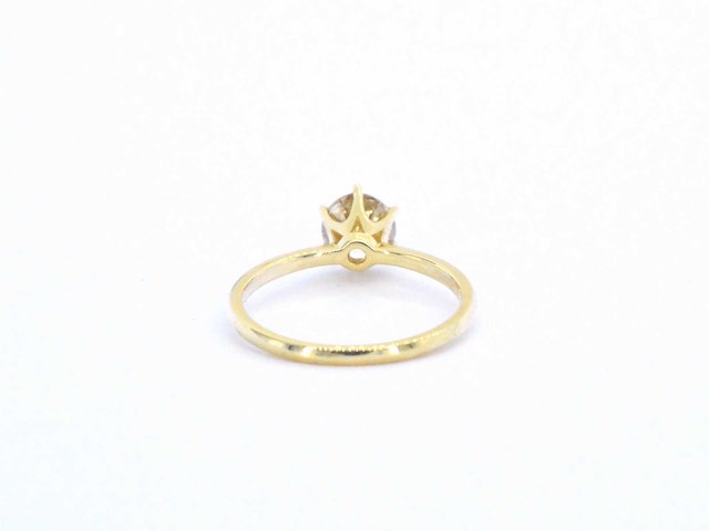 Gouden solitair ring met diamant 1.01 carat - afbeelding 8 van  9