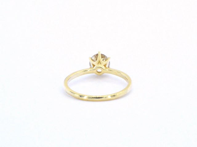 Gouden solitair ring met diamant 1.01 carat - afbeelding 8 van  10
