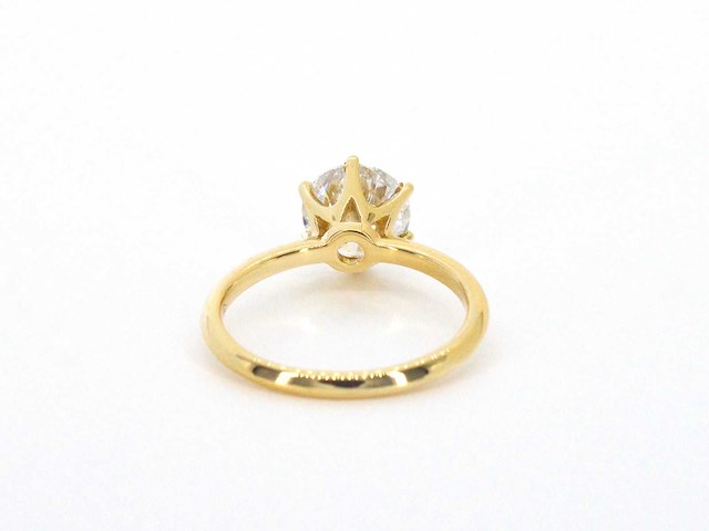 Gouden solitair ring met diamant 2.50 carat - afbeelding 7 van  9