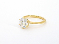 Gouden solitair ring met diamant 2.50 carat - afbeelding 8 van  9