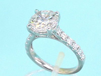 Gouden solitair ring met diamant 3.00 carat - afbeelding 4 van  7