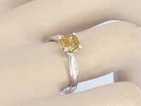 Gouden solitair ring met diamant - afbeelding 6 van  13