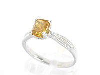 Gouden solitair ring met diamant - afbeelding 7 van  13