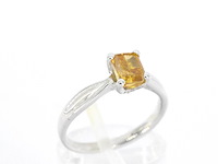 Gouden solitair ring met diamant - afbeelding 8 van  13