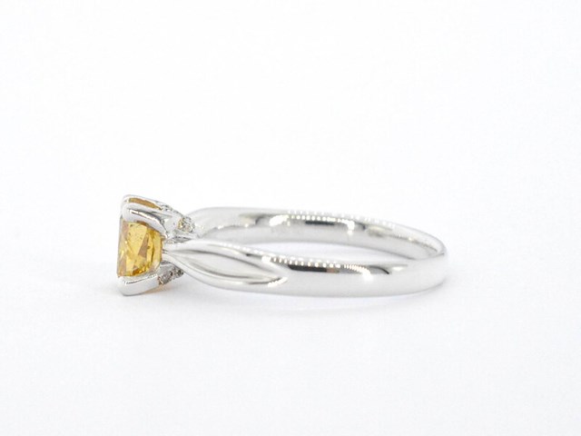 Gouden solitair ring met diamant - afbeelding 9 van  13