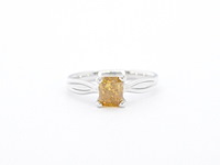 Gouden solitair ring met diamant - afbeelding 10 van  13