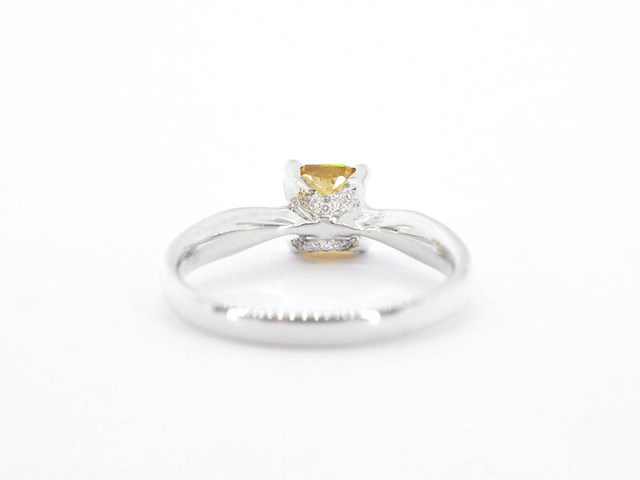 Gouden solitair ring met diamant - afbeelding 11 van  13