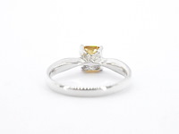 Gouden solitair ring met diamant - afbeelding 11 van  13