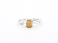 Gouden solitair ring met diamant - afbeelding 10 van  13