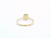 Gouden solitair ring met diamant - afbeelding 8 van  10
