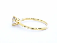 Gouden solitair ring met diamant - afbeelding 7 van  11
