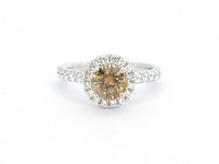 Gouden solitair ring met diamanten - afbeelding 8 van  11