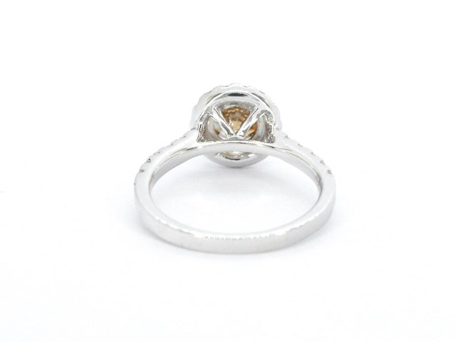 Gouden solitair ring met diamanten - afbeelding 9 van  11