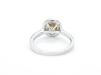 Gouden solitair ring met diamanten - afbeelding 9 van  11