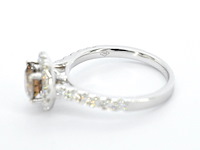Gouden solitair ring met diamanten - afbeelding 11 van  11