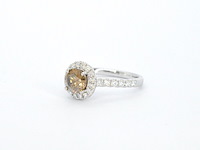 Gouden solitair ring met diamanten - afbeelding 10 van  11