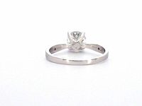 Gouden solitair ring met een 1.00 carat natuurlijke diamant en briljant geslepen diamanten - afbeelding 8 van  11