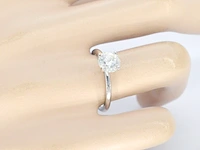 Gouden solitair ring met een briljant geslepen diamant (gecertificeerd) - afbeelding 3 van  10