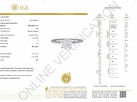 Gouden solitair ring met een briljant geslepen diamant (gecertificeerd) - afbeelding 4 van  10