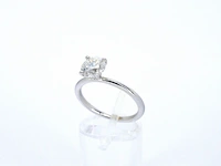 Gouden solitair ring met een briljant geslepen diamant (gecertificeerd) - afbeelding 5 van  10