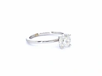 Gouden solitair ring met een briljant geslepen diamant (gecertificeerd) - afbeelding 6 van  10