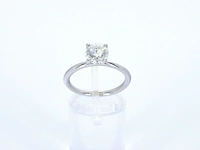 Gouden solitair ring met een briljant geslepen diamant (gecertificeerd) - afbeelding 7 van  10