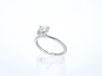 Gouden solitair ring met een briljant geslepen natuurlijke diamant (gecertificeerd) - afbeelding 3 van  6