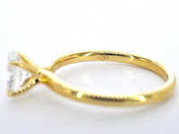 Gouden solitair ring met ovaal geslepen diamant 1.00 carat - afbeelding 9 van  9