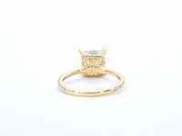 Gouden solitair ring princess 3.00 ct - afbeelding 2 van  14