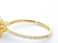 Gouden solitair ring princess 3.00 ct - afbeelding 4 van  14