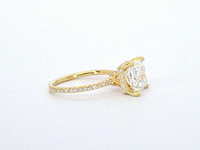 Gouden solitair ring princess 3.00 ct - afbeelding 13 van  14