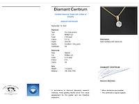 Gouden solitaire hanger met een diamant van 1.50 carat - afbeelding 3 van  6