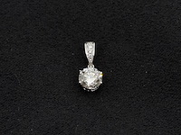 Gouden solitaire hanger met een diamant van 2.00 carat - afbeelding 1 van  6