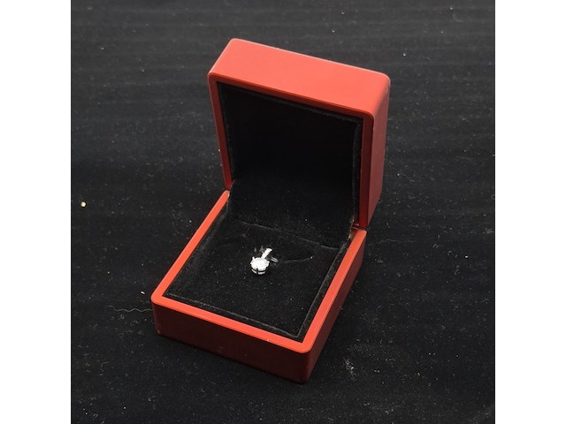 Gouden solitaire hanger met een diamant van 2.00 carat - afbeelding 3 van  6