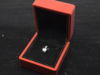 Gouden solitaire hanger met een diamant van 2.00 carat - afbeelding 3 van  6