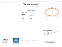 Gouden solitaire ring met briljant geslepen diamant - afbeelding 3 van  9